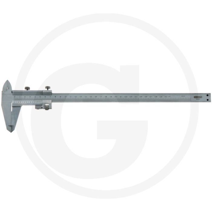 Ks tools schuifmaat voor werkplaats 0 - 300 mm, l = 415 mm - rvs, din 862
