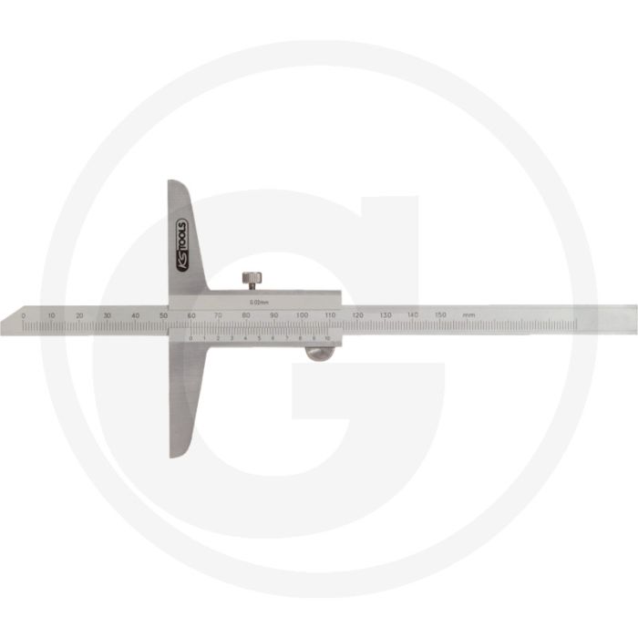 Ks tools diepte-schuifmaat, 0-150 mm - laserskaliert, rvs, kunststofetui Ks tools diepte-schuifmaat, 0-150 mm - laserskaliert, rvs, kunststofetui
