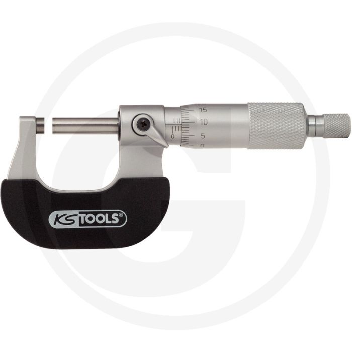 Ks tools beugelmicrometer, 75-100 mm - din 863, gehard staal, hartmetall meetflächen