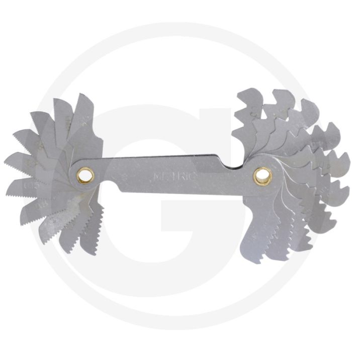 Ks tools draadmeter inch maten, 22-delig - draad 4-64 'gang'
