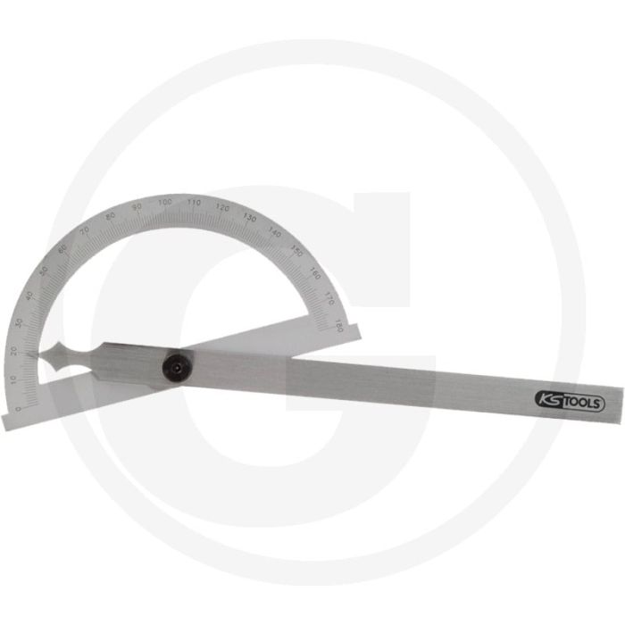 Ks tools gradenmeter met open boog, 200mm - ideaal voor het meten van hoekgraden 0-180° Ks tools gradenmeter met open boog, 200mm - ideaal voor het meten van hoekgraden 0-180°