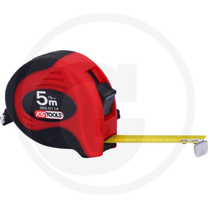 Ks tools precisionplus rolmaat met vergrendeling en riemclip, 5 meter - met automatisch bandeinzug Ks tools precisionplus rolmaat met vergrendeling en riemclip, 5 meter - met automatisch bandeinzug