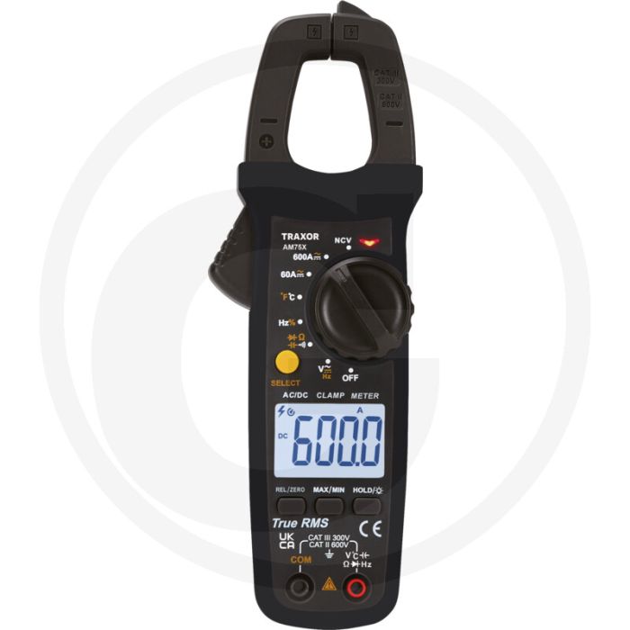 Traxor traxor stroommeettang "am75x" - lcd-display, automatische bereikkeuze, contactloze spanningstest Traxor traxor stroommeettang "am75x" - lcd-display, automatische bereikkeuze, contactloze spanningstest
