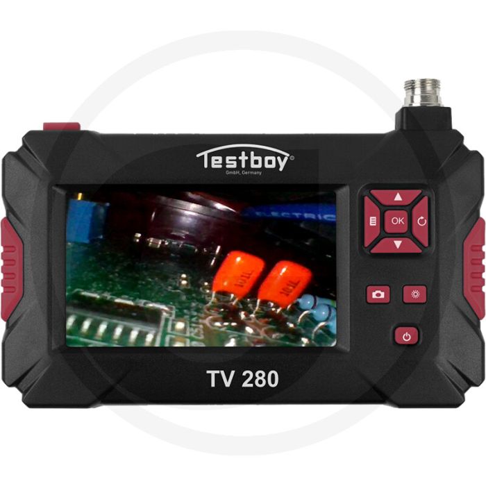 Testboy endoscopiecamera tv 280 mobiele endoscopiecamera met lcd-scherm - 4,3" lcd, hd-opname, led-verlichting