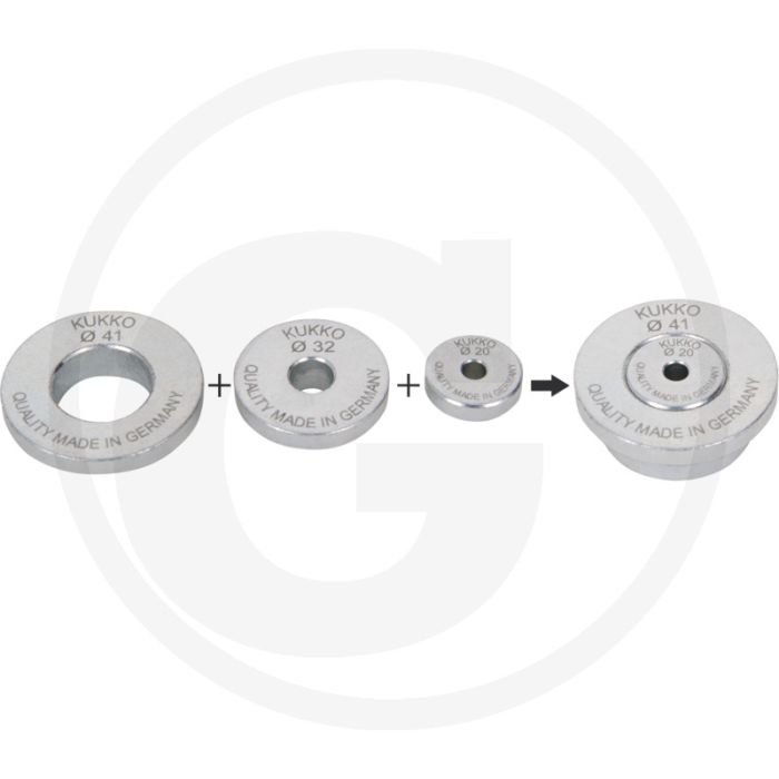Kukko drukstuk kit Ø: 20 / 32 / 41 - inhoud: 20 mm, 32 mm, 41 mm