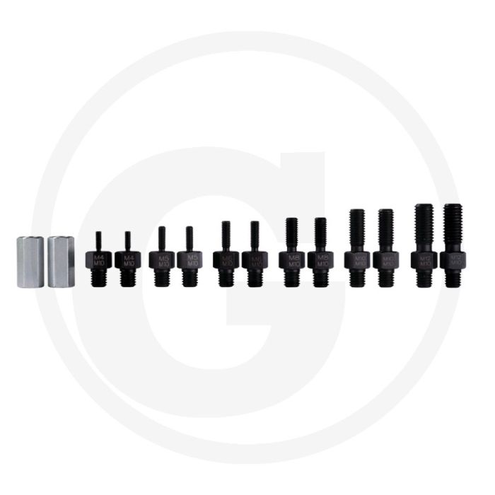 Kukko schroefdraadadapterset - m8-m10-m12-m14-m16-m18/m14x1,5