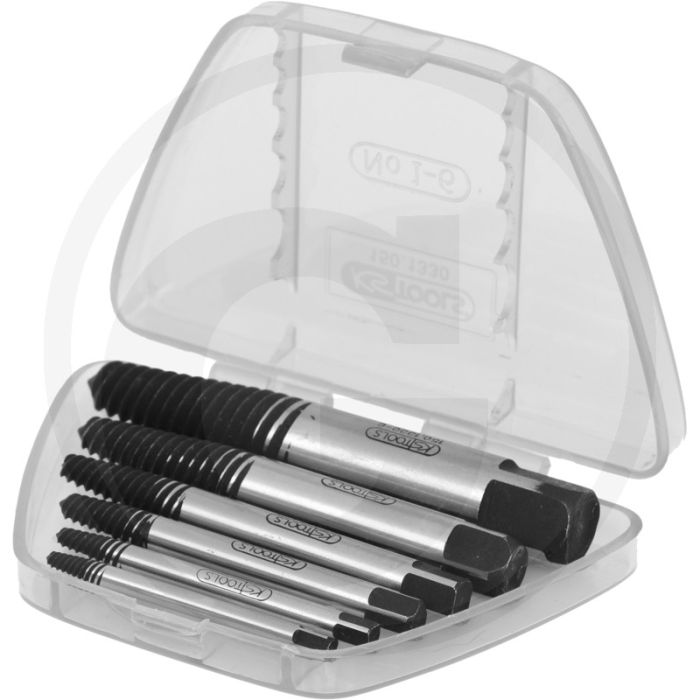 Ks tools boutenuitdraaierset, 6-delig - draad (metrisch): m3 - m18