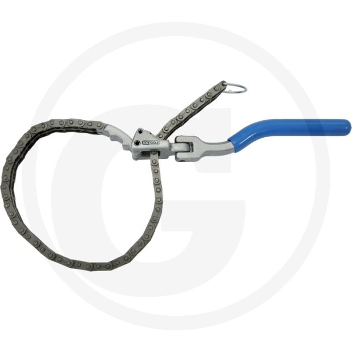 Clé à chaîne Ks tools, Ø : 160 mm - chaîne robuste à double tension