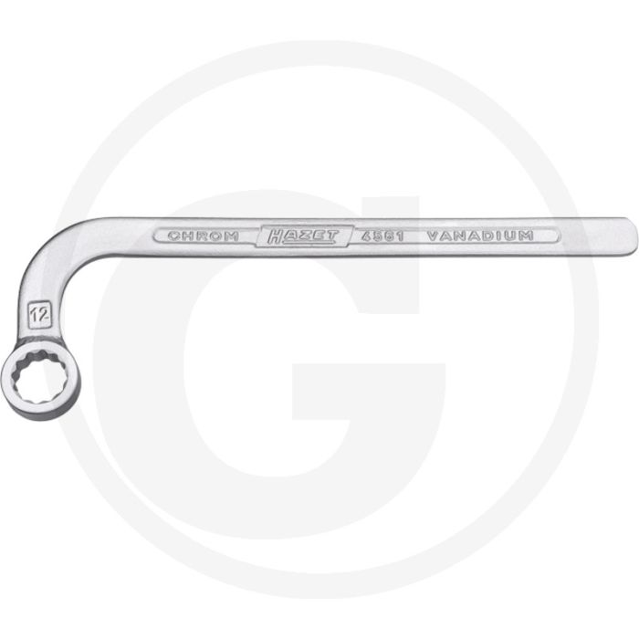 Hazet eenzijdige ringsleutel 12 mm - verchroomd, 165 mm