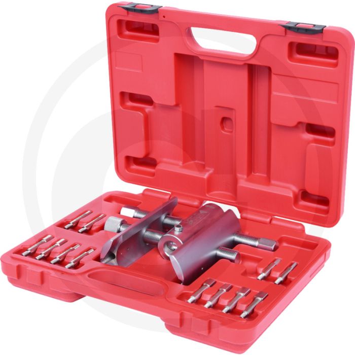 Ks tools variomoer- en naafkappensleutelset, 13-delig - voor 6-kant, 8-kant, nut- en rundmuttern