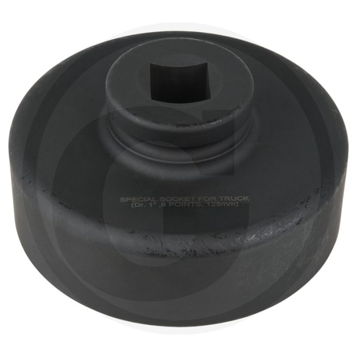 Ks tools 1" achsmuttern-schlüssel, 8-kant, kurz, 125 mm - robuuste uitvoering met hoge draaimomenten