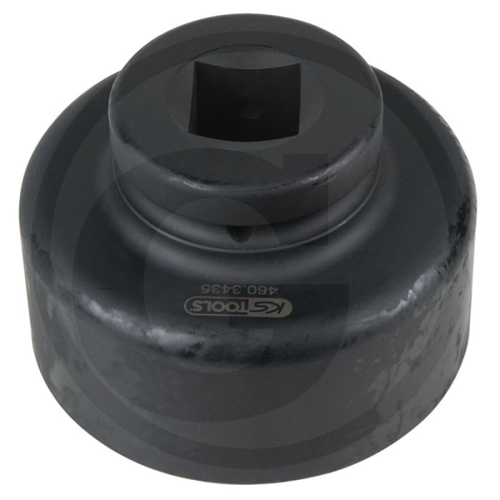 Ks tools 1" achsmuttern-schlüssel, 8-kant, kurz, 90 mm - robuuste uitvoering voor hoge draaimomenten