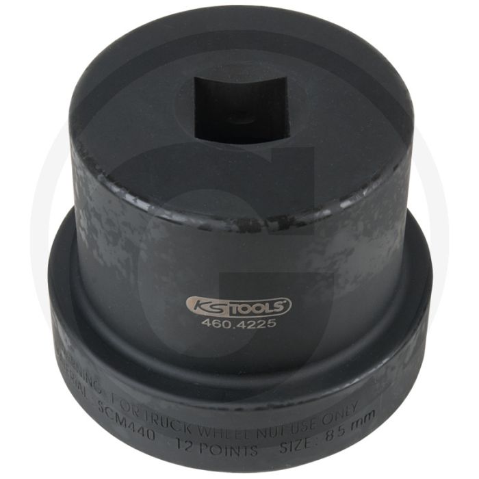 Ks tools 1" achsmuttern-schlüssel mit führungsbund, 12-kant - sleutelmaat 85mm
