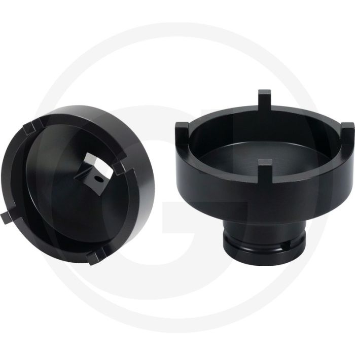 Ks tools 1/2" dopsleutel voor stelmoeren km7 - 4-kant profiel, Ø 59,3mm Ks tools 1/2" dopsleutel voor stelmoeren km7 - 4-kant profiel, Ø 59,3mm
