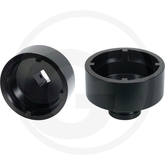 Ks tools 1/2" dopsleutel voor stelmoeren km5 - 4-kant, 51mm buiten-Ø, 34,3mm binnen-Ø, 60mm lengte Ks tools 1/2" dopsleutel voor stelmoeren km5 - 4-kant, 51mm buiten-Ø, 34,3mm binnen-Ø, 60mm lengte