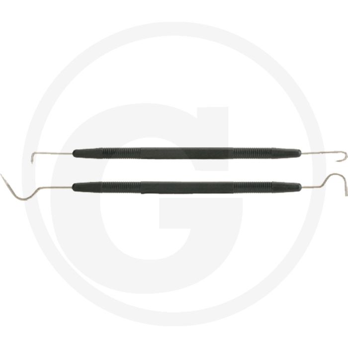 Ks tools hakenset, 2-delig - dubbele haak: 90° kort \/ 180° kort gebogen - dubbele haak: 45° lang \/ 90° lang Ks tools hakenset, 2-delig - dubbele haak: 90° kort \/ 180° kort gebogen - dubbele haak: 45° lang \/ 90° lang