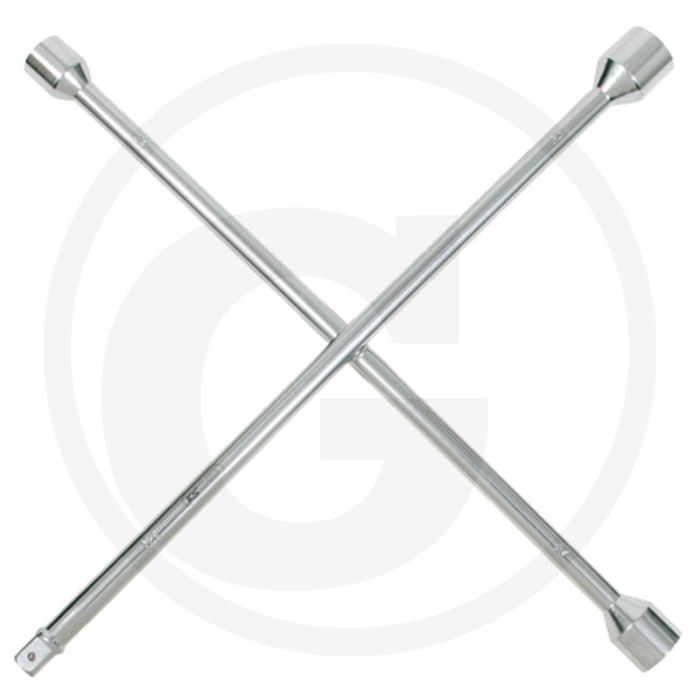 Ks tools kruissleutel voor vrachtwagen, 3/4” x 24 3/4" x 24 x 27 x 32 mm - robuuste 6-kant kruissleutel met vierkantantrieb