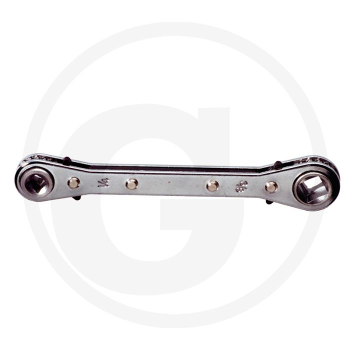 Ks tools ringratelsleutel 4 in 1 voor airco, omschakelbaar, 140 mm - speciaal staal