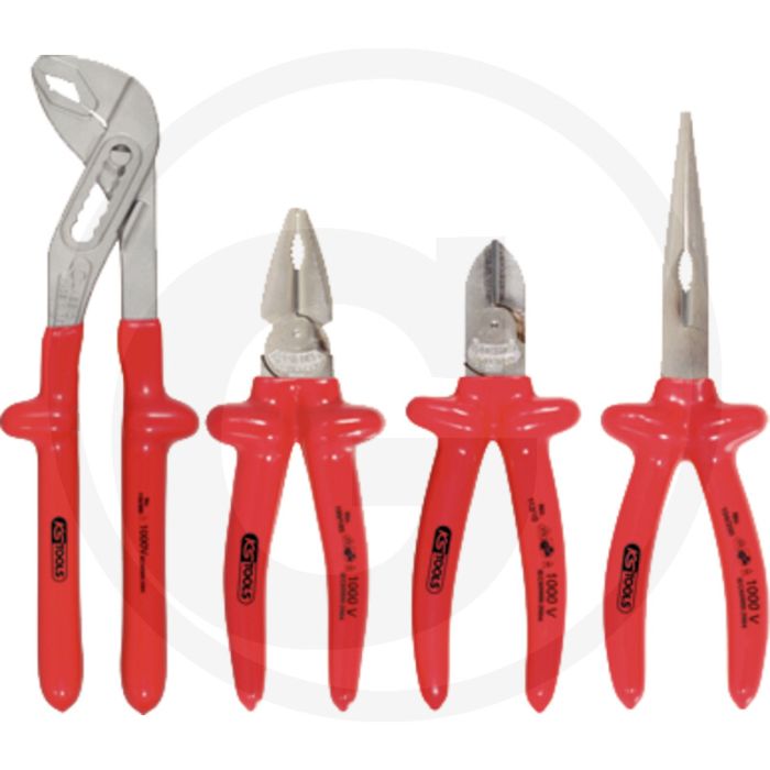 Ks tools classic 1.000 v tangenset, 4-delig, dompelgeïsoleerde handgreep Ks tools classic 1.000 v tangenset, 4-delig, dompelgeïsoleerde handgreep