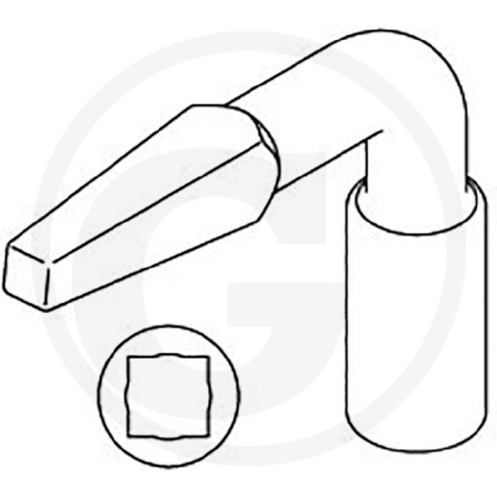 Stiftsleutel 766 - vierkant 6,5-9 mm conisch