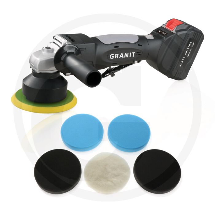 Black edition black edition accu-polijstmachinepakket - 18v 4,0 ah lithium-ion accu