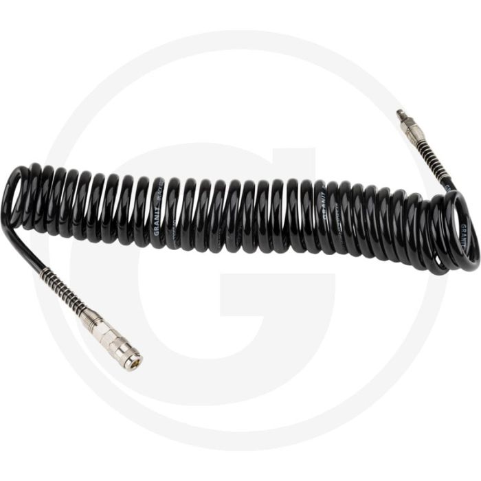 Black edition black edition luchtdruk spiraalslang 10m zwart pu 1/4" nw7.2-stekker