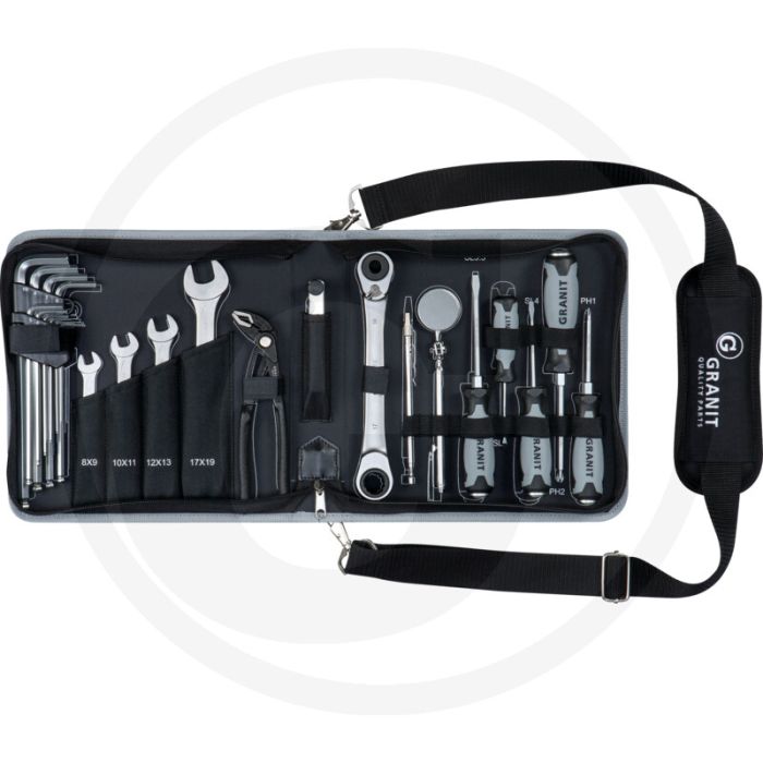 Black edition black edition gereedschapsset 25-delig - compacte set voor onderhoudswerkzaamheden