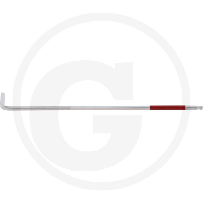 Schwarzer, griffiger Hakenschlüssel, 2,5 mm - Schlüsselweite: 2,5 mm