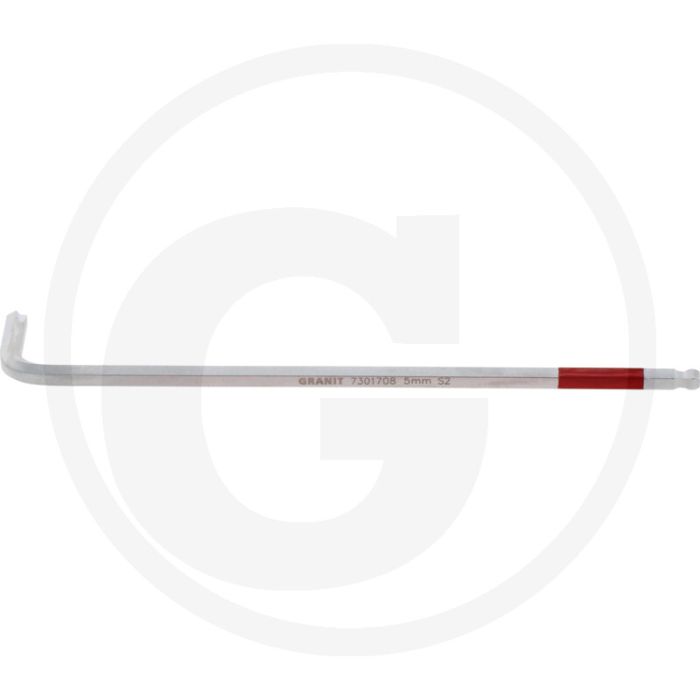 Black edition heavygrip haakse stiftsleutel, 5 mm - l1: 165mm, l2: 33mm