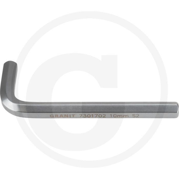 Black edition black edition haakse stiftsleutel, kort, 10 mm - l1: 122 mm