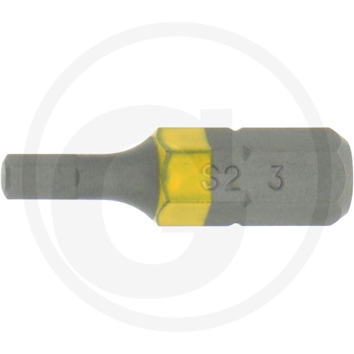 Black edition black edition vpe10 1/4" 25 mm binnenzeskant-bit, 3 mm - maat: 3 mm