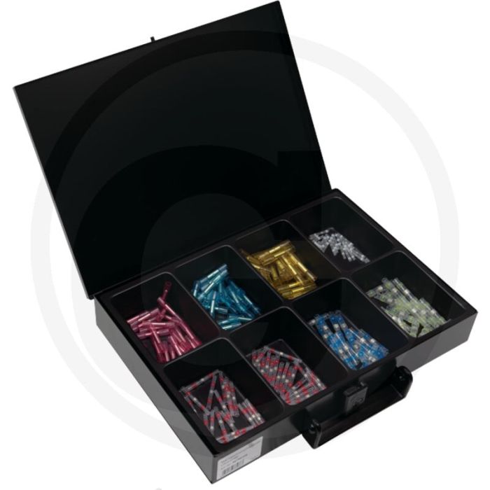 Black edition black edition assortiment kabelverbinders m. krimpkous - 200 stuks, gesorteerd