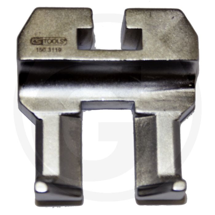 Ks tools arm, dubbel, breed - 110x20x160 mm, 280g, speciaal staal
