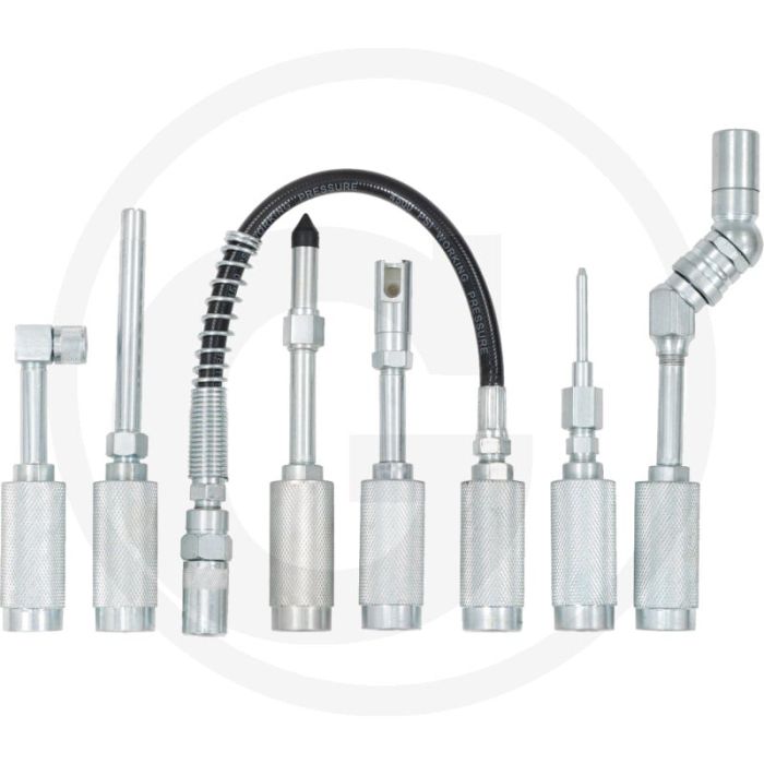 Ks tools Fettpressenadapter-Set 7-teilig für verschiedene Schmiernippel