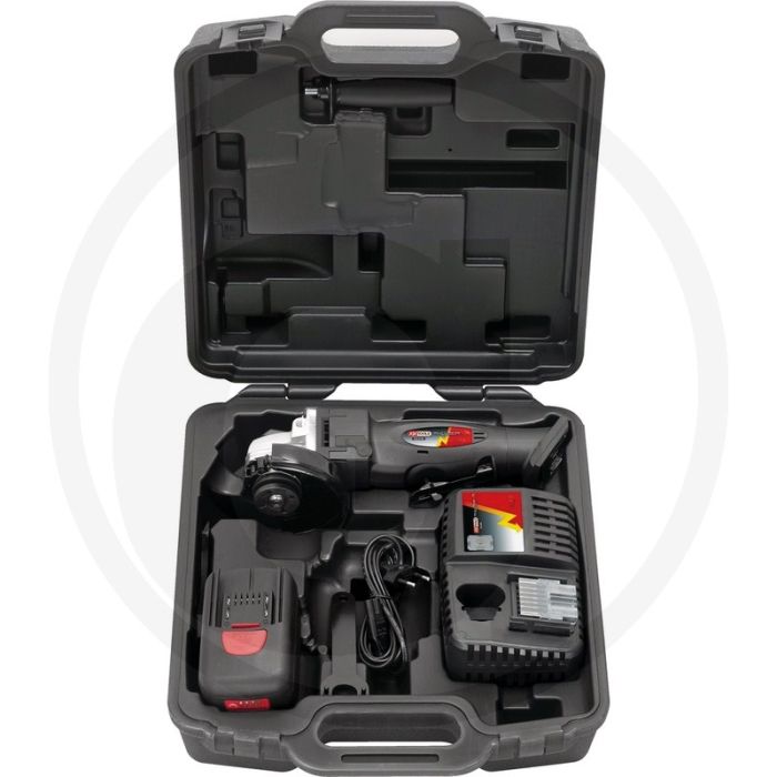 Ks tools accu-haakse slijper, 7.000 omw/min, 2 accus en 1 laadapparaat - lithium-ionen-hochleistungs-akku