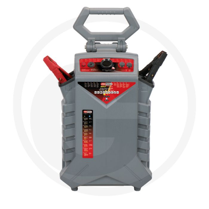 Ks tools startbooster 12 / 24 volt, 3400 a - ideaal voor auto's en bestelwagens