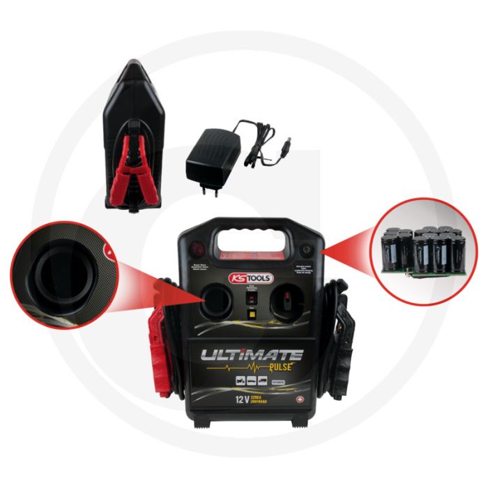 Ks tools 12 v kondensator-booster - mobiles starthilfegerät, auf superkondensatoren basierende technik