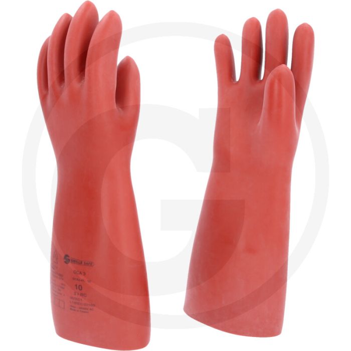 Ks tools elektriker-schutzhandschuh, größe 10, rot, din en 60903, 26500v, klasse 3, 3mm
