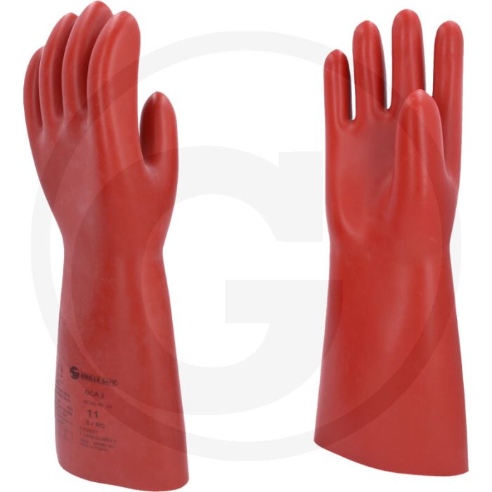 Ks tools elektriker-schutzhandschuh, größe 11, rot, isolierung nach din en 60903, iec 61482-1-2 klasse 2
