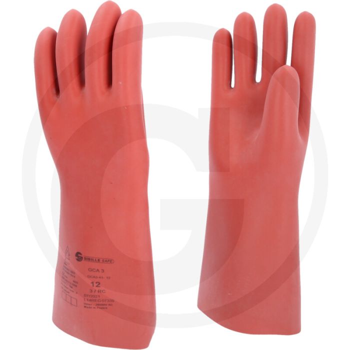 Ks tools elektriker-schutzhandschuh mit mechanischen und thermischen schutz, größe 12, rot, din en 60903-zertifiziert