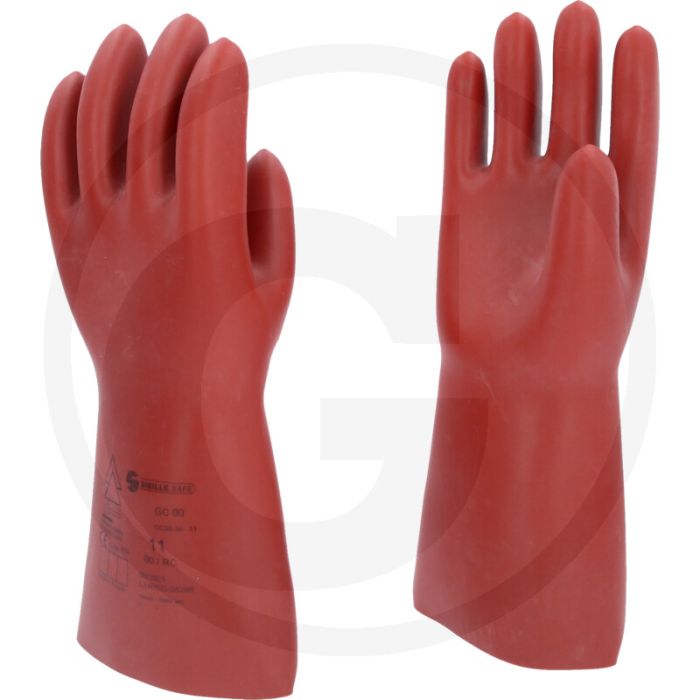 Ks tools elektriker-schutzhandschuh mit mechanischem schutz, größe 11, rot, din en 60903-zertifiziert