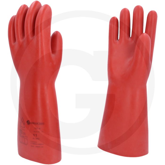 Ks tools elektriker-schutzhandschuh mit mechanischem schutz, größe 11, rot, 410mm länge, din en 60903, 36000v-zertifikat