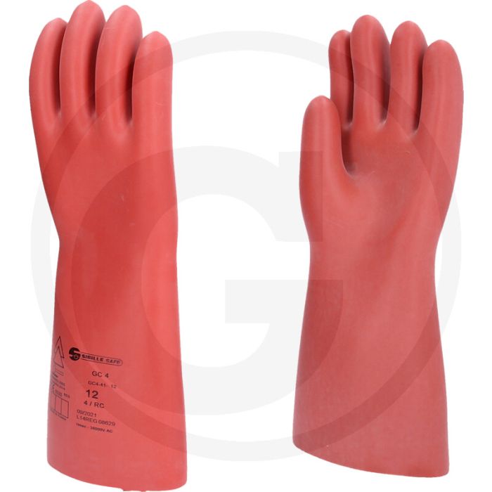 Ks tools elektriker-schutzhandschuh mit mechanischem schutz, größe 12, rot, din en 60903, 36000v, klasse 4