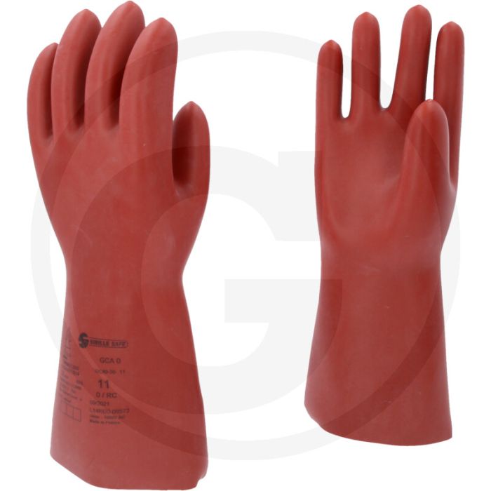 Ks tools elektriker-schutzhandschuh, größe 11, rot, 360mm, 1000v, klasse 0, 1,5mm