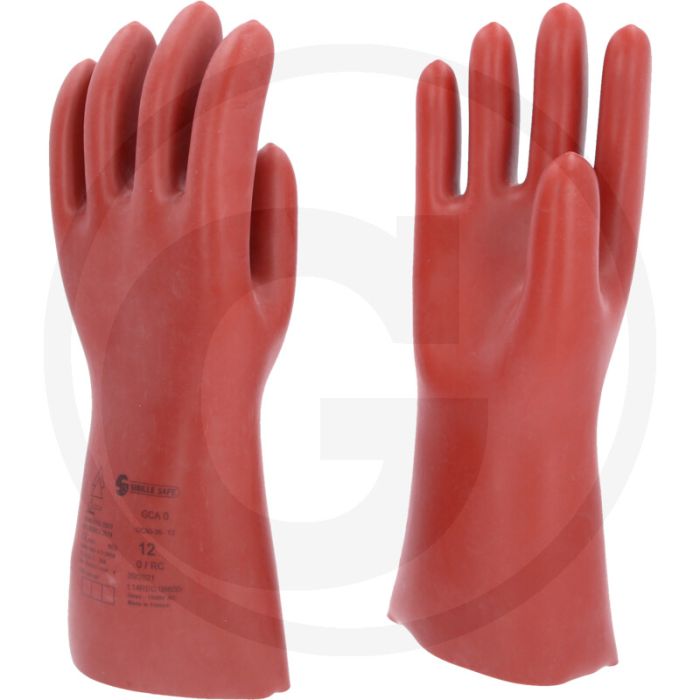 Ks tools elektriker-schutzhandschuh, größe 12, rot, 360mm, din en 60903, 1000v-zertifikat, klasse 0