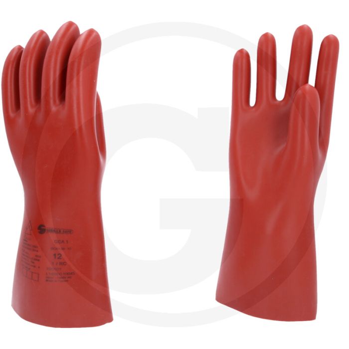 Ks tools elektriker-schutzhandschuh mit mechanischen und thermischen schutz, größe 12, rot, din en 60903-zertifiziert