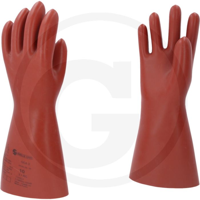 Ks tools elektriker-schutzhandschuh, größe 10, rot, din en 60903, 17000v, klasse 2, 360mm