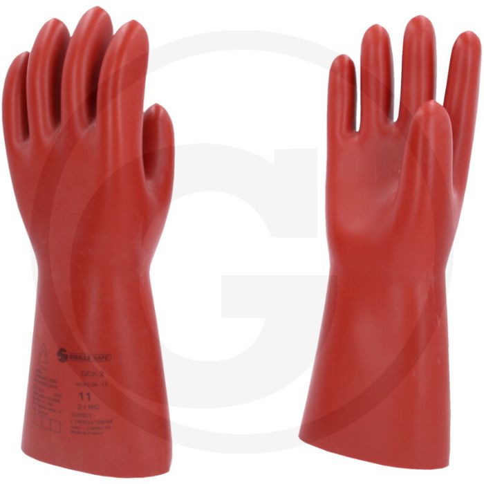 Ks tools elektriker-schutzhandschuh mit mechanischen und thermischen schutz, größe 11, rot, din en 60903-zertifiziert