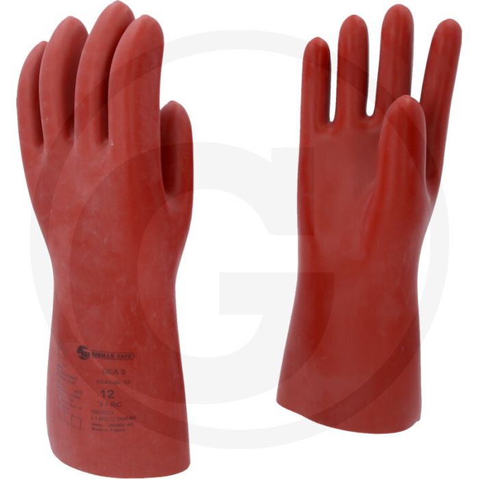 Ks tools elektriker-schutzhandschuh, größe 12, rot, 360mm, din en 60903, 26500v, klasse 3