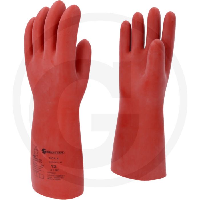 Ks tools elektriker-schutzhandschuh mit mechanischen und thermischen schutz, größe 12 - rot, din en 60903-zertifiziert